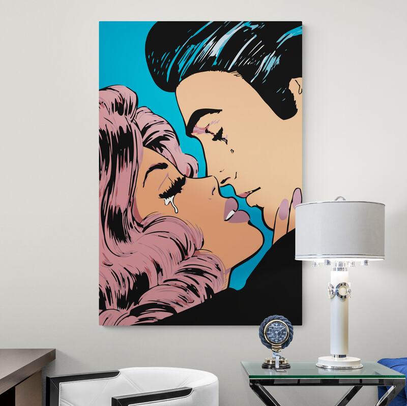 Tableau Deco Couple Pop Art