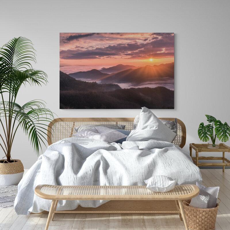 Tableau moderne chambre paysage